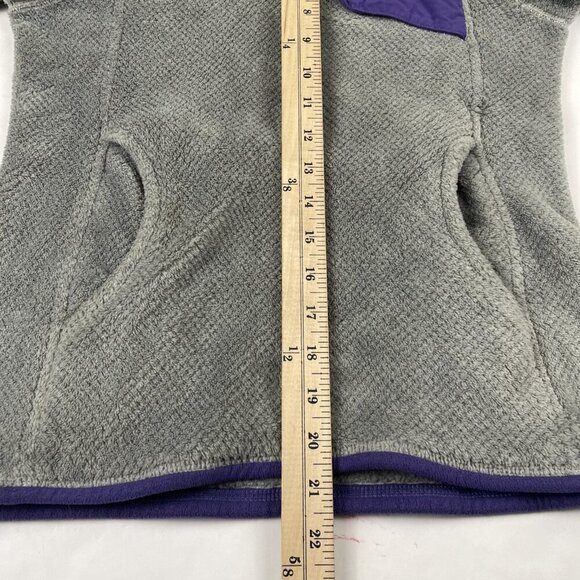 Patagonia 1/4 Snap Pullover Sweater Women’s XS Gray Purple Outdoors - Picture 4 of 10
